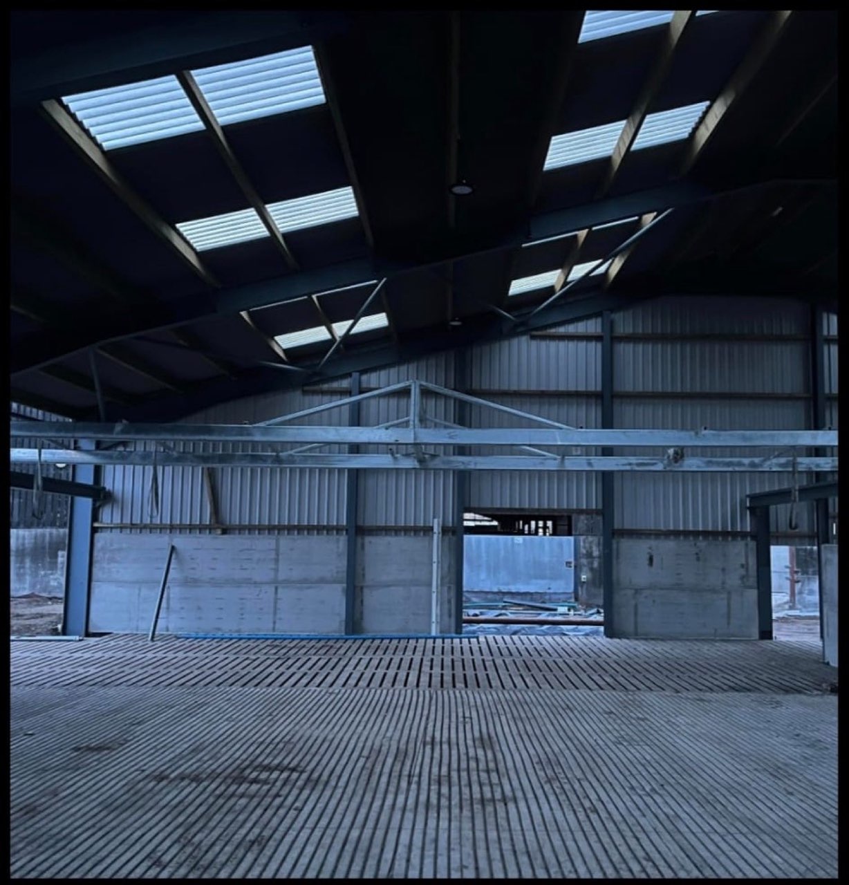 Dairy farm shed